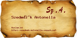 Szedmák Antonella névjegykártya